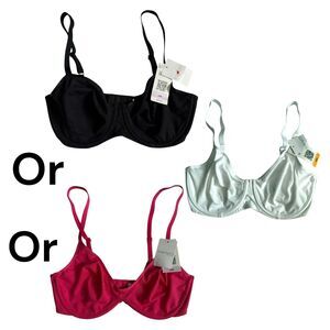 NWT B'tempt'd Underwired Bra Unpadded Pink White or Black Cotton Blend Women’s